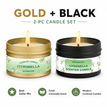 Load image into Gallery viewer, Citronella Candle Outdoor, Lemongrass Scented Candle for Patio Garden Backyard Camping Summer BBQ Party Long Lasting Home Decor