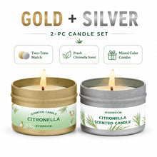Load image into Gallery viewer, Citronella Candle Outdoor, Lemongrass Scented Candle for Patio Garden Backyard Camping Summer BBQ Party Long Lasting Home Decor