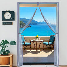Load image into Gallery viewer, Magnetic Mosquito Net Door Screen Customized Size Grey Invisible Mesh Summer Insect Proof Automatic Closing Curtain