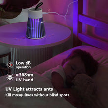 Load image into Gallery viewer, Mosquito Killer Lamp 2-in-1 USB Electric Insect Zapper Bug Trap with LED Night Light for Bedroom Outdoor Camping Wasps Gnats Fly