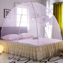 Load image into Gallery viewer, Double Door Mongolian Yurt Mosquito Net – Pop-Up Design, Fits 1.5m/1.8m Beds, Lightweight &amp; Portable, Ideal for Dorms &amp; Bedroom