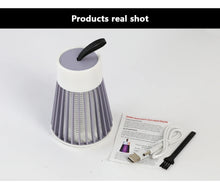 Load image into Gallery viewer, Mosquito Killer Lamp 2-in-1 USB Electric Insect Zapper Bug Trap with LED Night Light for Bedroom Outdoor Camping Wasps Gnats Fly