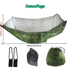 Load image into Gallery viewer, Outdoor Camping Hammock Hanging Bed with Mosquito Net