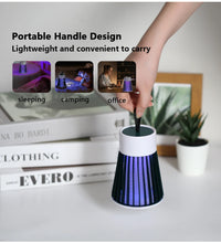 Load image into Gallery viewer, Mosquito Killer Lamp 2-in-1 USB Electric Insect Zapper Bug Trap with LED Night Light for Bedroom Outdoor Camping Wasps Gnats Fly