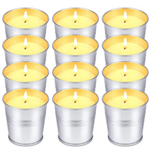 Load image into Gallery viewer, Citronella Candles Outdoor Indoor 12pcs Citronella Candles for Patio Summer Outdoor Candle Bulk for Home Garden Yard Camping