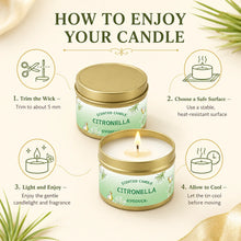 Load image into Gallery viewer, Citronella Candle Outdoor, Lemongrass Scented Candle for Patio Garden Backyard Camping Summer BBQ Party Long Lasting Home Decor
