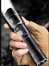 Load image into Gallery viewer, High Strong Power Led Flashlights 300000LM Tactical Torch with Display Light USB Charging Camping Fishing Defensa Zoom Lantern