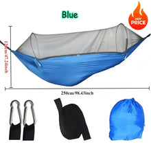 Load image into Gallery viewer, Outdoor Camping Hammock Hanging Bed with Mosquito Net