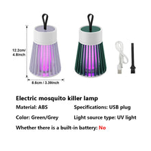 Load image into Gallery viewer, Mosquito Killer Lamp 2-in-1 USB Electric Insect Zapper Bug Trap with LED Night Light for Bedroom Outdoor Camping Wasps Gnats Fly
