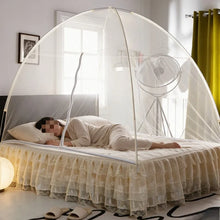 Load image into Gallery viewer, Double Door Mongolian Yurt Mosquito Net – Pop-Up Design, Fits 1.5m/1.8m Beds, Lightweight &amp; Portable, Ideal for Dorms &amp; Bedroom