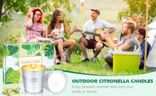 Load image into Gallery viewer, Citronella Candles Outdoor Indoor 12pcs Citronella Candles for Patio Summer Outdoor Candle Bulk for Home Garden Yard Camping