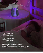 Load image into Gallery viewer, Mosquito Killer Lamp 2-in-1 USB Electric Insect Zapper Bug Trap with LED Night Light for Bedroom Outdoor Camping Wasps Gnats Fly