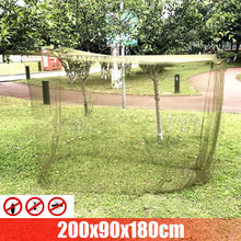 Load image into Gallery viewer, Summer Single Mosquito Net Lightweight Portable Folding Insect Bug Mosquito Canopy Netting Sleeping Mesh Tent Army Green Outdoor