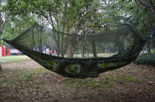 Load image into Gallery viewer, Outdoor Camping Hammock Hanging Bed with Mosquito Net