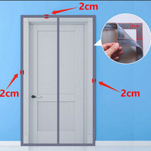 Load image into Gallery viewer, Magnetic Mosquito Net Door Screen Customized Size Grey Invisible Mesh Summer Insect Proof Automatic Closing Curtain