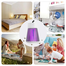 Load image into Gallery viewer, Mosquito Killer Lamp 2-in-1 USB Electric Insect Zapper Bug Trap with LED Night Light for Bedroom Outdoor Camping Wasps Gnats Fly