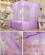 Load image into Gallery viewer, Item #254 - Palace 4 Corner Poster Bed Canopy Mosquito Net (No Frame)