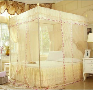 Item #254 - Palace 4 Corner Poster Bed Canopy Mosquito Net (No Frame)